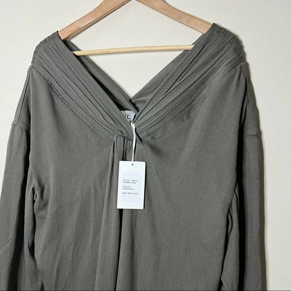 NWT TOVE MARNIE SILK CREPON TUNIC TOP SIZE 8 - Picture 4 of 11